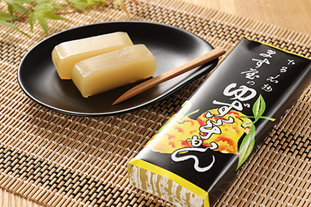 下呂温泉名物 ます屋のゆず羊かん3本（390g×3）地元産柚子使用【76-3】
