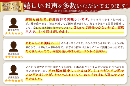 a10-873　2.0kg 炭火焼 鰹のたたき