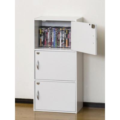 ふるさと納税 海南市 鍵付き3段ボックス　ホワイト |  | 01