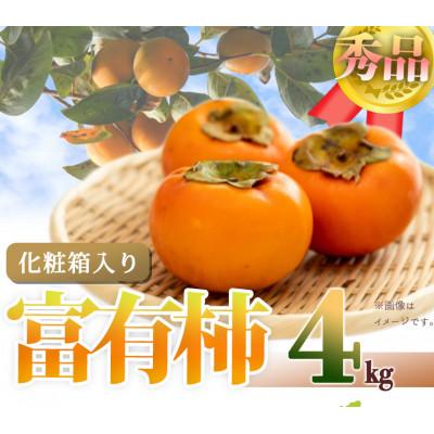 ふるさと納税 上富田町 【2026年発送】和歌山秋の味覚　富有柿　約4kg　化粧箱入