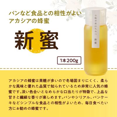 ふるさと納税 小牧市 桃畑で作った完熟非加熱はちみつ2種(200g×2個)新蜜&極み[055A15] |  | 01