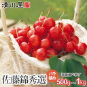 【ふるさと納税】【令和7年産 先行予約】さくらんぼ 佐藤錦 秀選バラ詰め　容量お選びください【500g～1kg】 Lサイズ | 山形県 鶴岡市 返礼品 フルーツ 果物 くだもの お取り寄せ グルメ サクランボ 桜桃 秀品 特産品