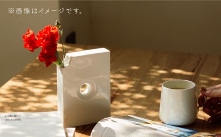肥前吉田焼花瓶はなぶんこ-白-1点 NAU039 