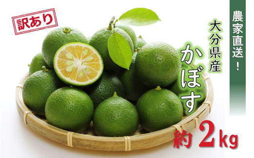 【先行予約】【訳あり】【選べる容量】農家直送！竹中農園 かぼす 約2kg_2473R