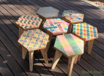 7.mosaic　座り心地、木の温もりROKKA　# story