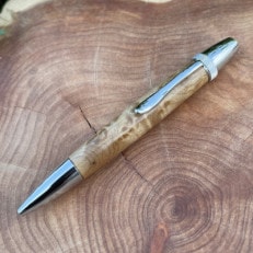 木製ボールペン(マーブルウッド)パトリオット・ゴールド金具