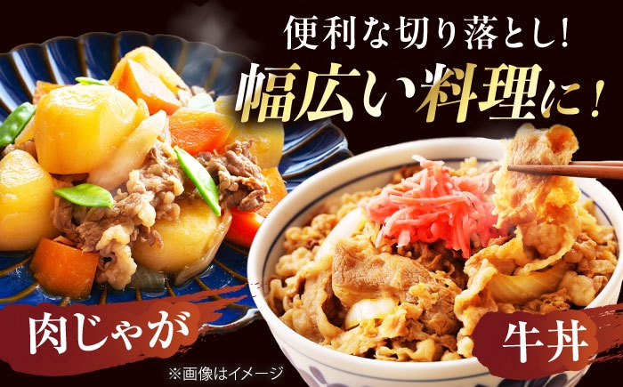 【全3回定期便】国産和牛切落し 500ｇ 冷凍