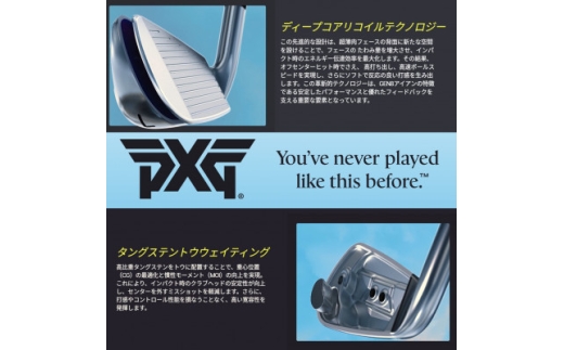 ゴルフクラブ　PXG 0311 GEN8-XP アイアン#6-PW、GW 6本セット-R【1734804】