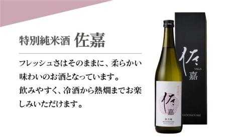 【The SAGA認定酒】佐嘉 飲み比べセットA【白木酒店】日本酒 特別純米酒 純米吟醸酒 四合瓶[HAQ035]
