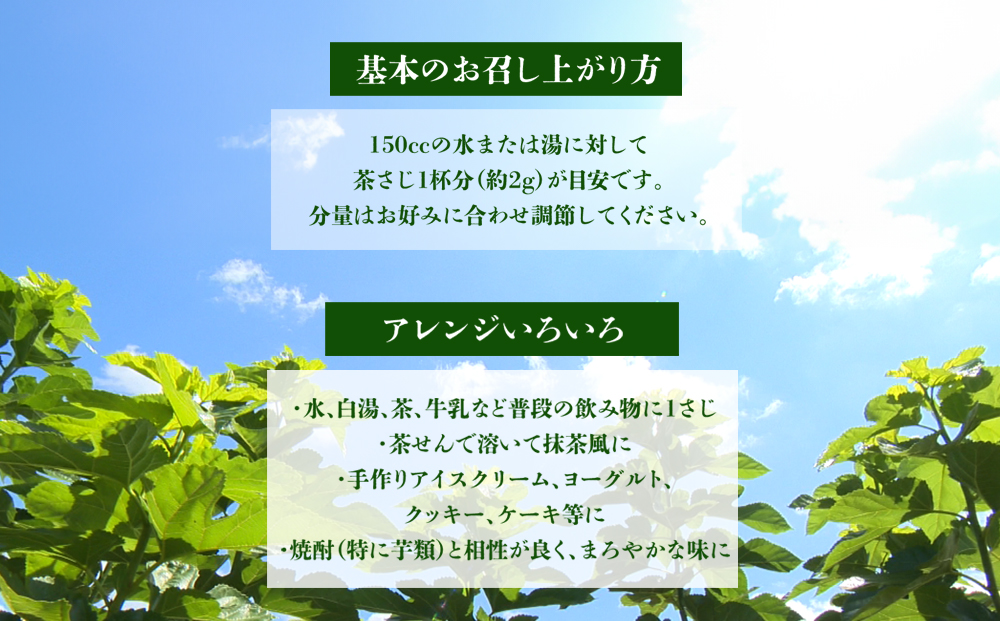 有機JASくわの葉青汁