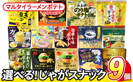 ＜訳あり＞ 訳アリ じゃがスナック マルタイラーメンポテト (9袋×50g) 簡易梱包 お菓子 おかし スナック おつまみ マルタイ ラーメン 即席棒状めん コラボ しょうゆ味 送料無料 常温保存 【man218-L】【味源】