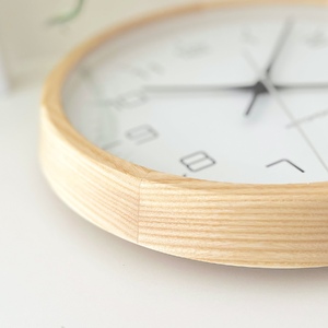 KATOMOKU muku clock 木製掛け時計（ナチュラル）km-94NA