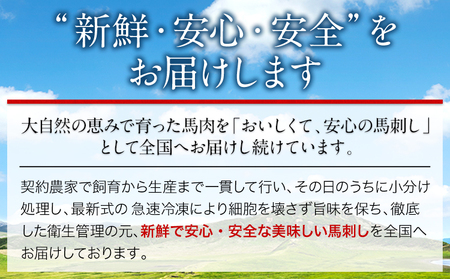 馬刺し上赤身馬刺し 400g 津奈木町（阿蘇牧場） 醤油4袋《30日以内に出荷予定(土日祝除く)》｜馬刺馬刺馬刺