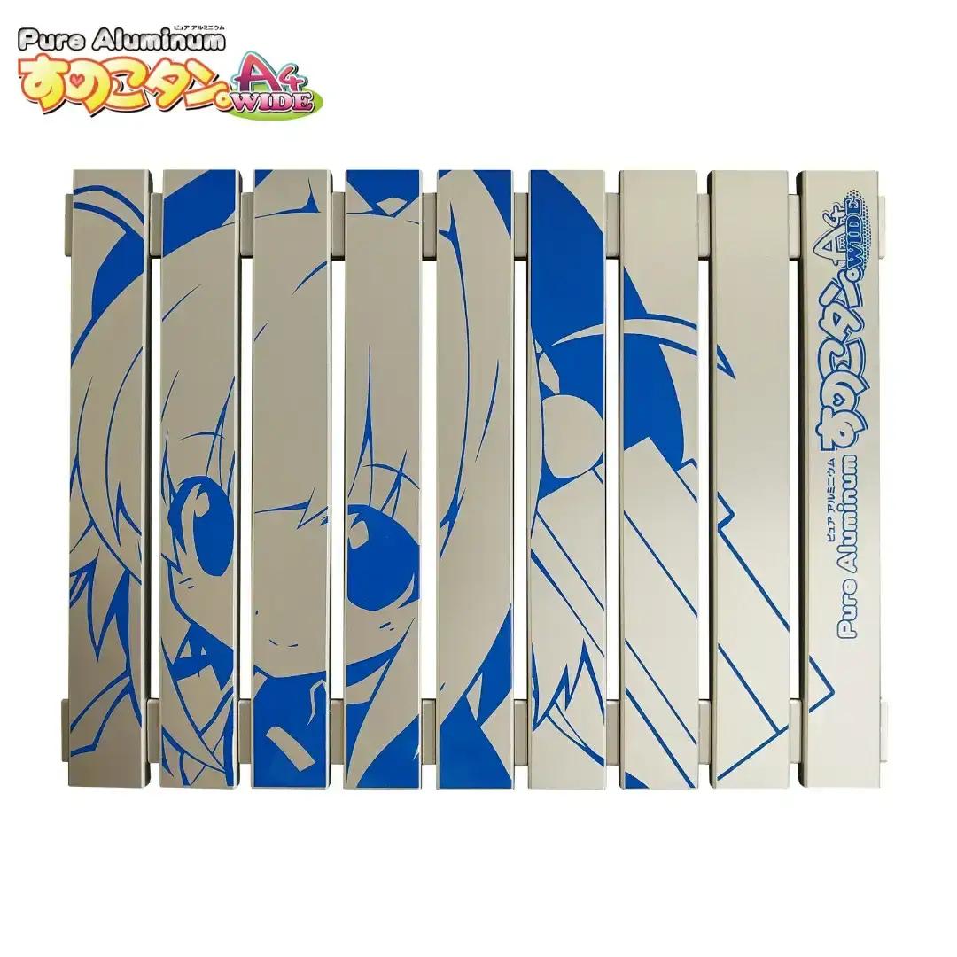 [すのこタン。] ノートPC台 ピュアアルミニウムすのこタン。A4ワイド イラスト入り【017P024】