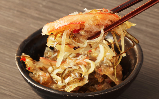 【6回定期便】 かに松前漬 合計640g（160g×4） かに 松前漬 1回あたり 640g（160g×4パック） ×6回 合計 24パック（3.84kg） 蟹 ずわい蟹 ズワイガニ 松前漬け