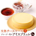 【ふるさと納税】生熟チーズケーキ（1ホール）＆ジャージー乳のアイスブリュレ（4個） チーズケーキ ケーキ アイス ブリュレ おやつ デザート お取り寄せ 高知県 香美市 送料無料