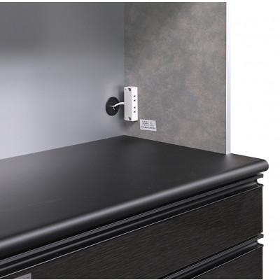 ふるさと納税 大川市 オッド 幅150cm 石目調 スリムキッチンボード食器棚 ムラミグレー・ブラックの2色対応 |  | 03