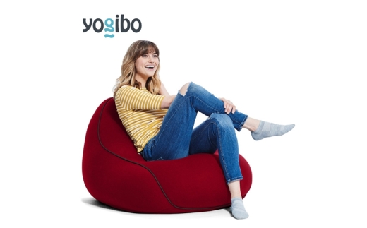 ビーズクッション ヨギボー ラウンジャー ワインレッド Yogibo Lounger 1人掛け 背もたれ ローソファ パーソナルチェア 洗えるカバー 一人暮らし インテリア ギフト プレゼント おしゃれ おすすめ 結婚祝い 誕生日 [№5385-1378]