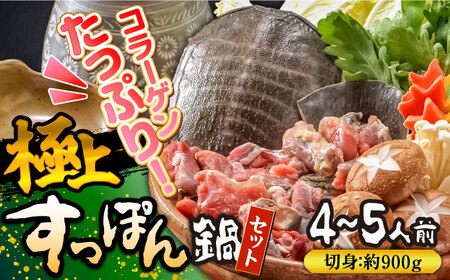 【良質コラーゲンがたっぷり！】免疫力向上の健康食　極上スッポン鍋セット 4-5人前 / すっぽん スッポン 鍋 すっぽん鍋 スッポン鍋 コラーゲン / 南島原市 / はなぶさ [SCN158]