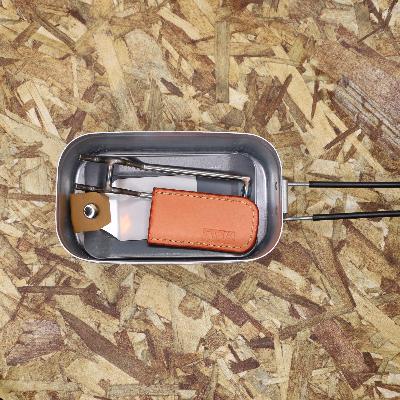 ふるさと納税 岡崎市 oka-d-art　黒皮鉄板 メスティン用 4点セット 厚さ3.2mm×85mm×140mm |  | 01