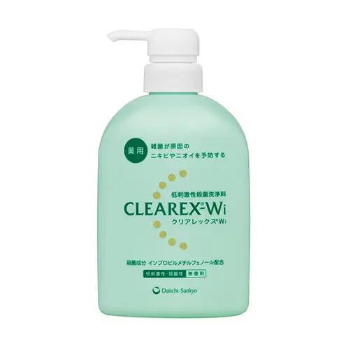 クリアレックスＷi 450mL１本 全身洗浄料 ボディソープ 薬用 低刺激性 殺菌洗浄料 弱酸性 無香料 殺菌 消毒 体臭 汗臭 にきび 第一三共ヘルスケア 東京都 墨田区