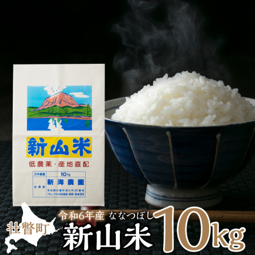 【令和6年産 新米】新山米(ななつぼし)5kg×2袋 10kg 隔月6回お届け SBTC006