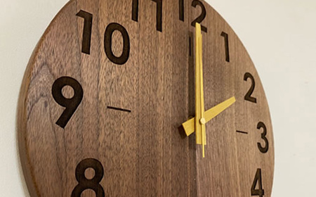 wood clock 280WN ｜ 壁掛け時計 木製