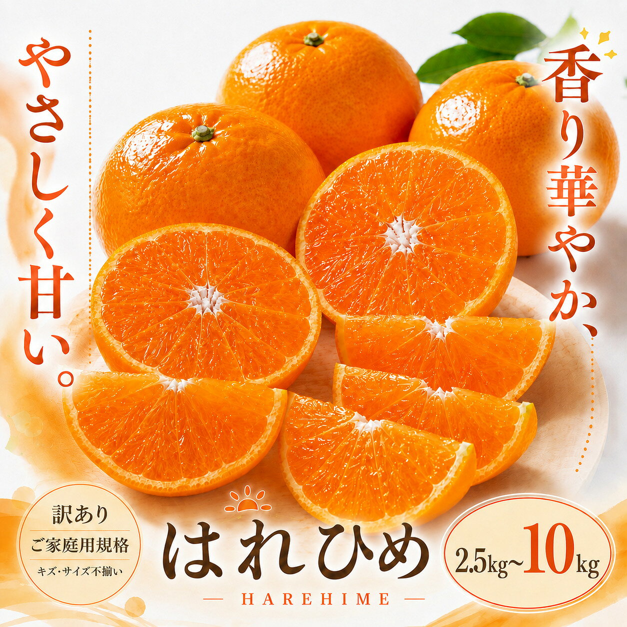 【ふるさと納税】＜訳あり 愛媛県産はれひめ 合計約2.5／5／7.5／10kg＞『2027年1月上旬～2月上旬迄に順次出荷予定』 選べる 甘い あまい 果汁 果物 くだもの フルーツ みかん オレンジ 柑橘 人気柑橘 特産品 株式会社OSN 愛媛県 西予市 【常温】