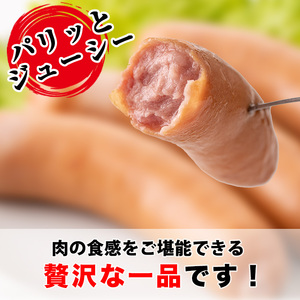 No.460 鹿児島県産！黒豚ウインナー(計1.3kg以上・8本入×9袋)国産 九州産 黒豚 豚肉 ウインナー ソーセージ 惣菜 おかず 弁当 BBQ キャンプ 小分け 冷凍【コワダヤ】