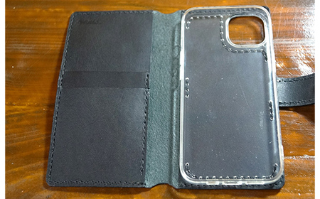 本革製手帳型iPhoneカバー （iPhone13用）【カラー：ワイン】  F6L-337