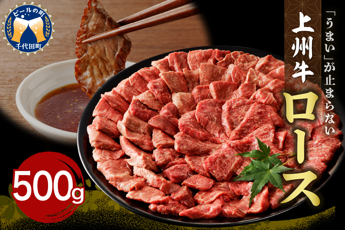 牛肉 ロース 【上州牛】 500g  群馬県 千代田町