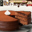 【ふるさと納税】《レビューキャンペーン実施中！》風味豊かなガナッシュチョコ15cm - ホールケーキ 5号 冷凍 スイーツ チョコケーキ 洋菓子 チョコ系スイーツ 箱入り チョコレートケーキ お菓子 送料無料 LE-7601 【宮崎県都城市は2年連続ふるさと納税日本一！】