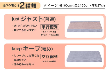 マットレス クイーン 咲夜No Way! 源ベッド ポケットコイル 6.7インチ ピロートップ仕様 選べる2種の寝心地 圧縮梱包_CH041_Nqn