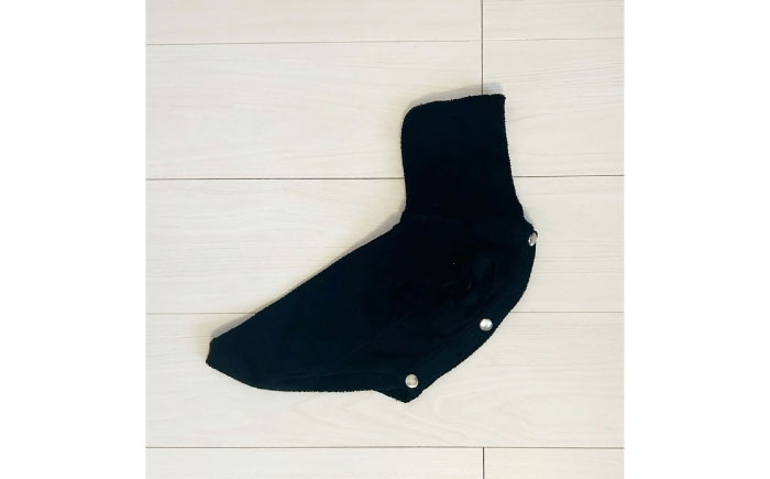 コットンパーカー ブラック（ワンちゃん用）（SS/S/MM/Mサイズ） / ペット用品 / 佐賀県 / Canis Lupus [41AAAN003]
