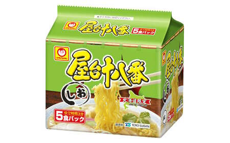 【4回定期便】 屋台十八番 しお 5食×6個（1ケース） 計30食 ラーメン 札幌ラーメン しおラーメン 塩ラーメン 塩 即席ラーメン インスタントラーメン インスタント 拉麺 麺 めん 即席麺