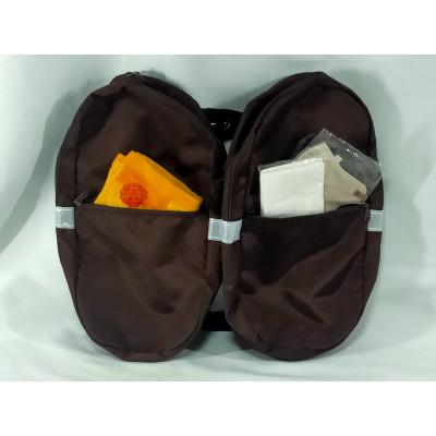 ふるさと納税 高槻市 【TVで紹介!】ランドセル用補助バッグ「サンドセル」 ポケットあり《ブラウン》 |  | 01