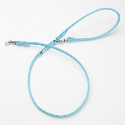 ふるさと納税 八潮市 kazama standard 本革製丸めリード【Mサイズ】ブルー