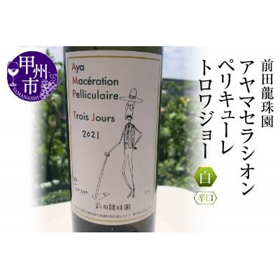 ふるさと納税 甲州市 【至高の深み】古樹甲州白ワイン アヤマセラシオンペリキューレトロワジョー(MRF)B19-830