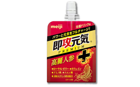 明治 即攻元気ゼリー 高麗人参＋栄養ドリンク味 180g 計36個（6個入×6ケース） meiji ゼリー 栄養ドリンク 栄養ゼリー 栄養剤 高麗人参 ローヤルゼリー 岐阜市 / 岐阜県名産販売[AN