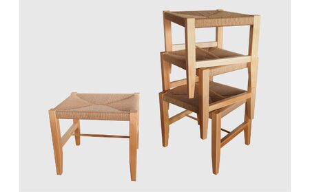 【2027年7～9月お届け】　【K stool】想いを編んだスツール