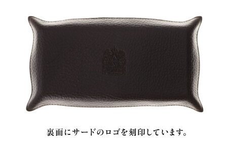 天然藍染め福山レザートレイ 「レセプシオン」薄藍 トレイ [BACM026]