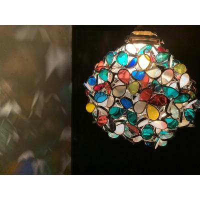 ふるさと納税 那珂川市 【ステンドグラスのある暮らし】カラフル(ペンダントランプ) |  | 02