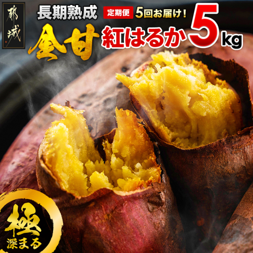 【5回お届け!】都城産 長期熟成紅はるか 5kg 定期便_TAA5-I201