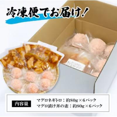 ふるさと納税 香美市 ネギトロ 約80g×6パック+マグロの漬け 約80g×6パック |  | 03