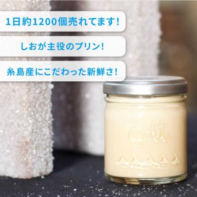 ふるさと納税 糸島市 しおが主役 しおをかけてたべる プリン 花塩 プレーン 6個セット  [AEB001] |  | 01