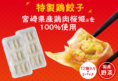 悠瑠里とんこつら～めん4食セット×悠瑠里特製餃子2P×鶏餃子2P