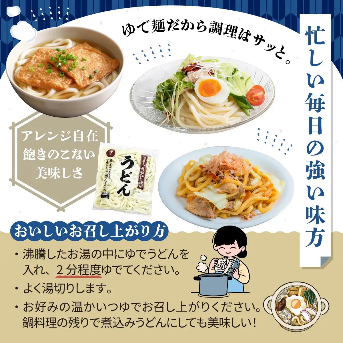 うどん ゆでうどんセット 1.7kg 10人前｜うどん