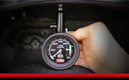 TONE トネ エアゲージ（タイヤ溝測定機能付）( A-AGM04 ) 15001-40001380