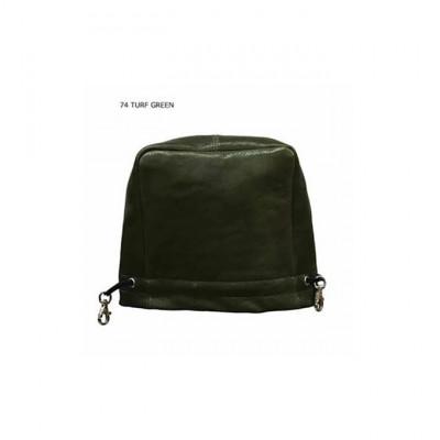 ふるさと納税 名張市 木の庄帆布 公式 国産レザーアイアンカバー本革C/#74 ターフ緑 / ネイビー[53940327]