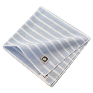 松藤テリー　シンプルスタイルタオル　スカイ/ホワイト　2枚（009_5168）